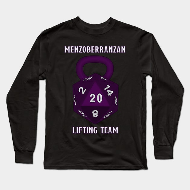 Menzoberranzan Lifting Team Long Sleeve T-Shirt by Notorious Steampunk